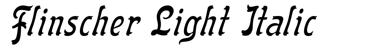 Flinscher Light Italic